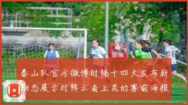 泰山队官方微博时隔十四天发布新动态展示对阵云南玉昆的赛前海报引期待